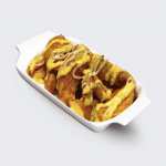 Potato Wedges with Cheese Sauce
